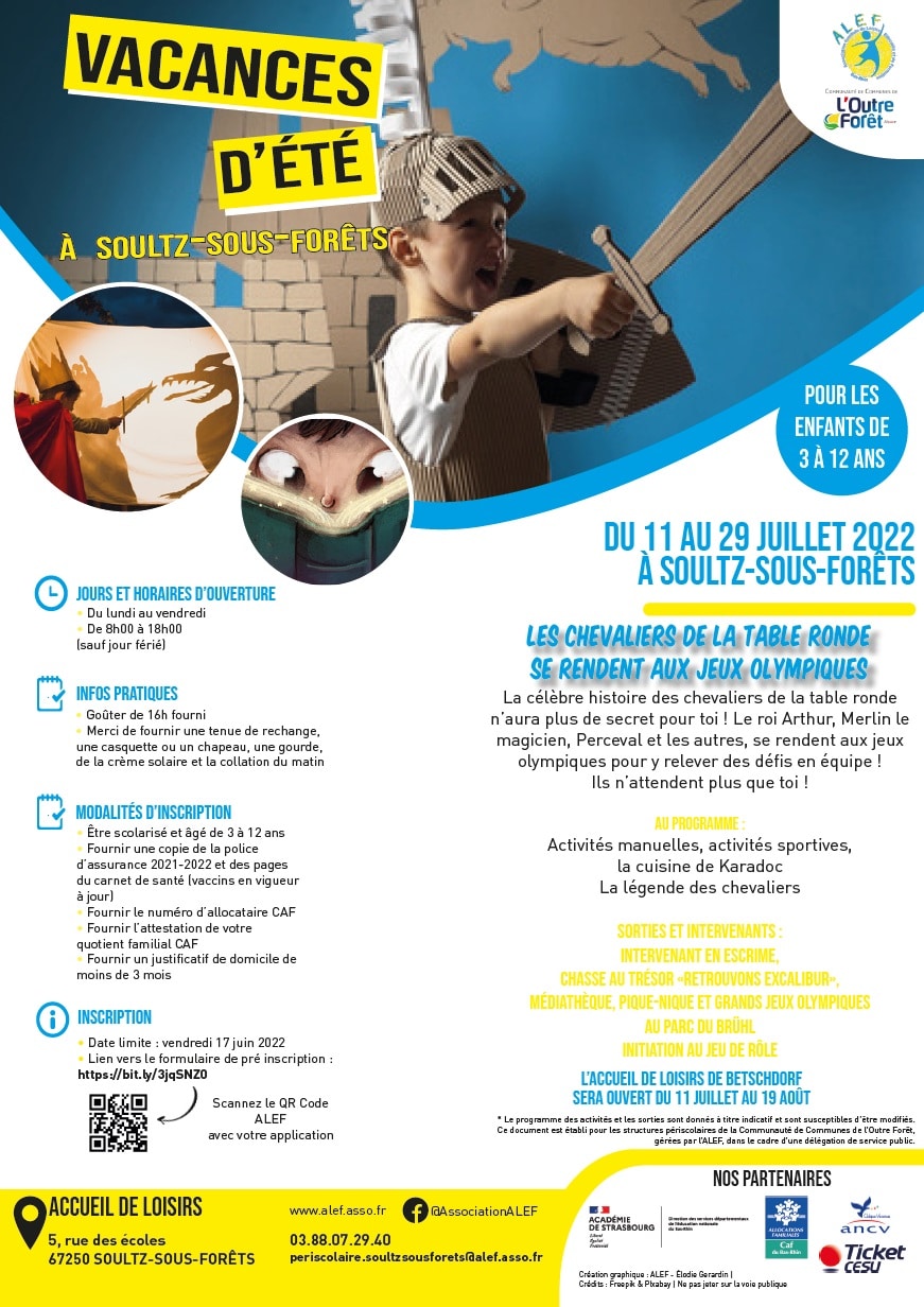 Affiche des vacances d'été à Betschdorf